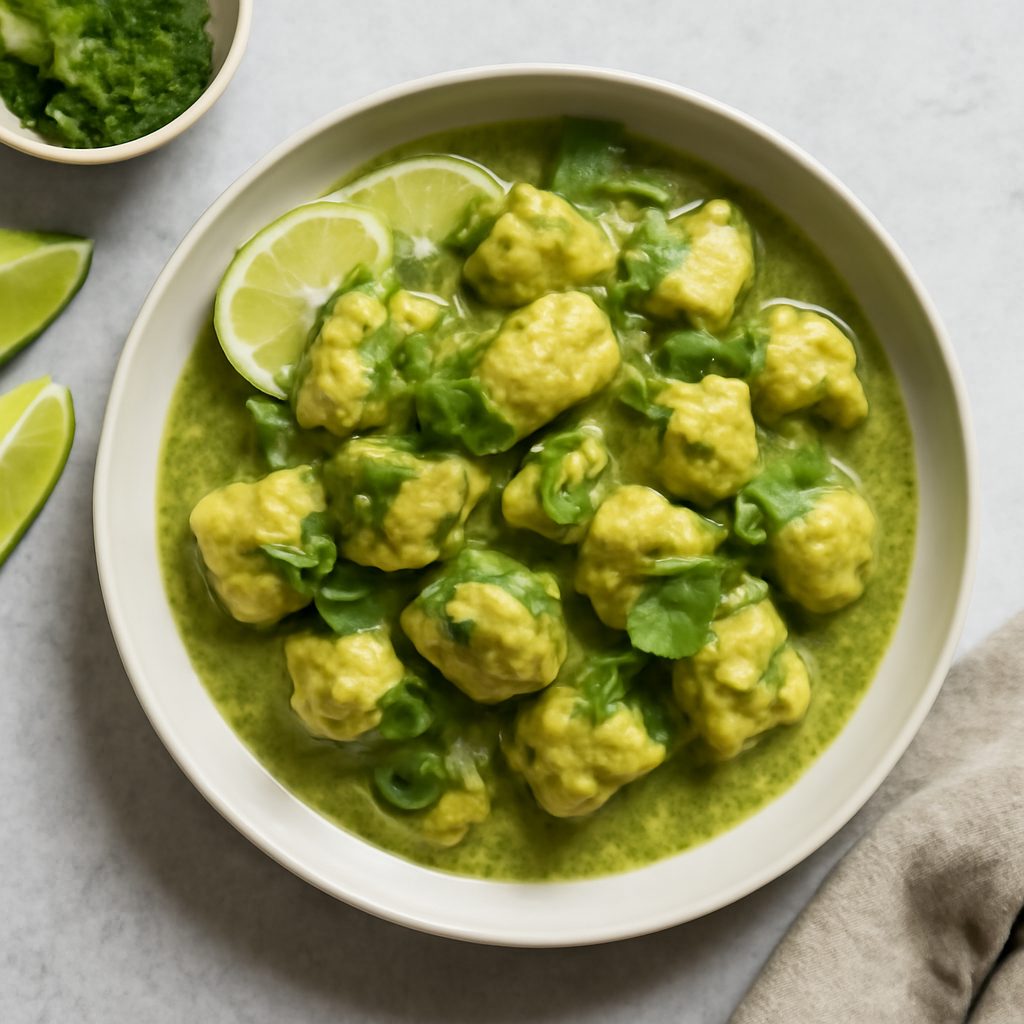 Pollo al curry verde