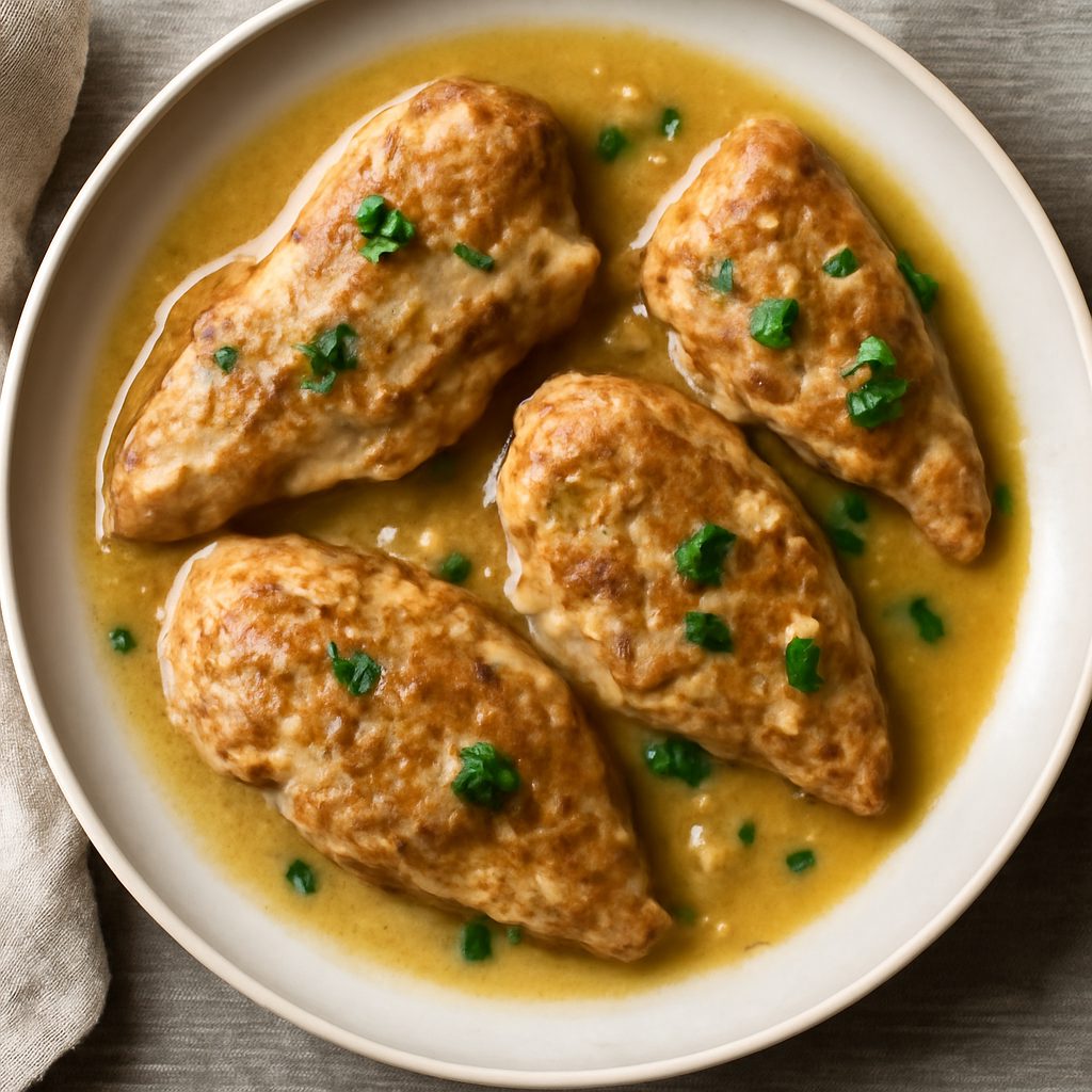 Pollo al vino bianco e farina integrale di grano saraceno