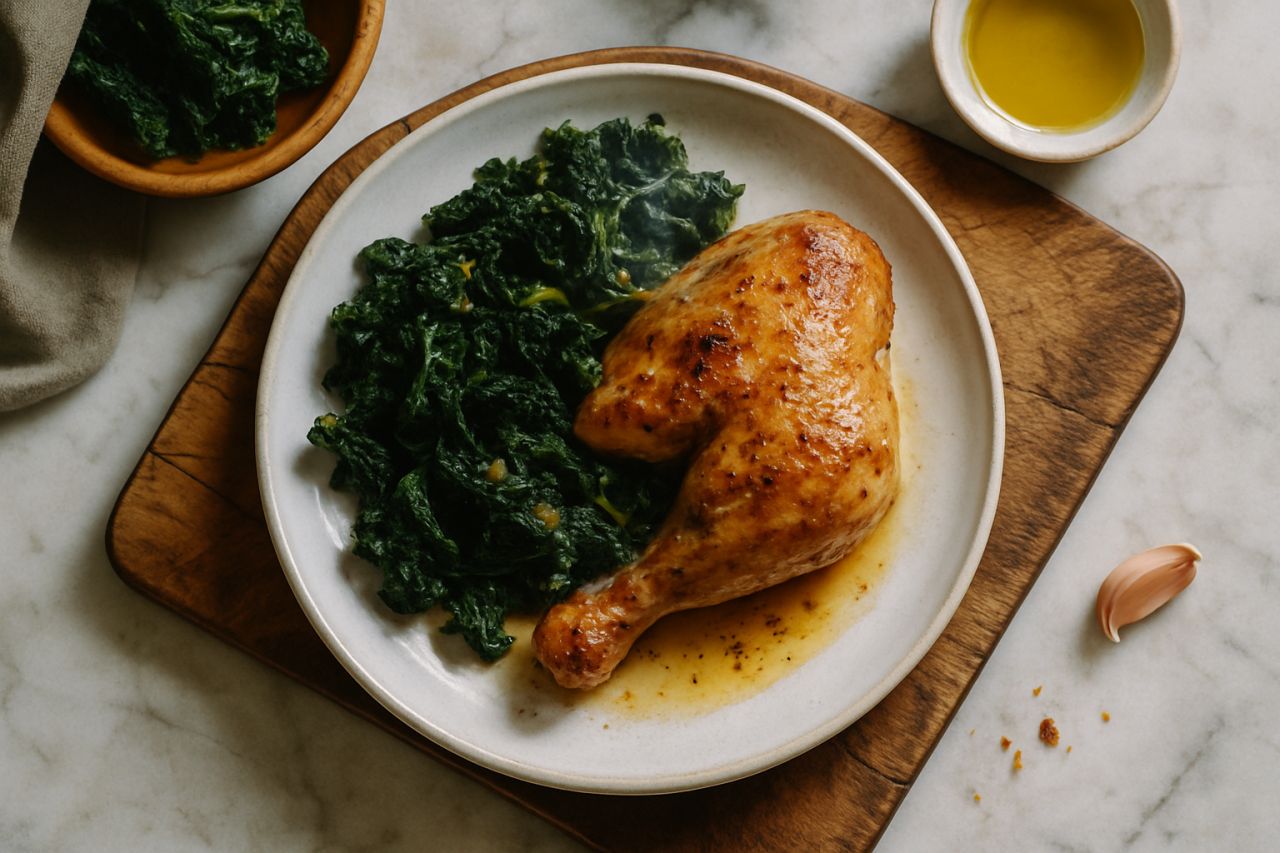 Pollo Arrosto con Cavolo Nero