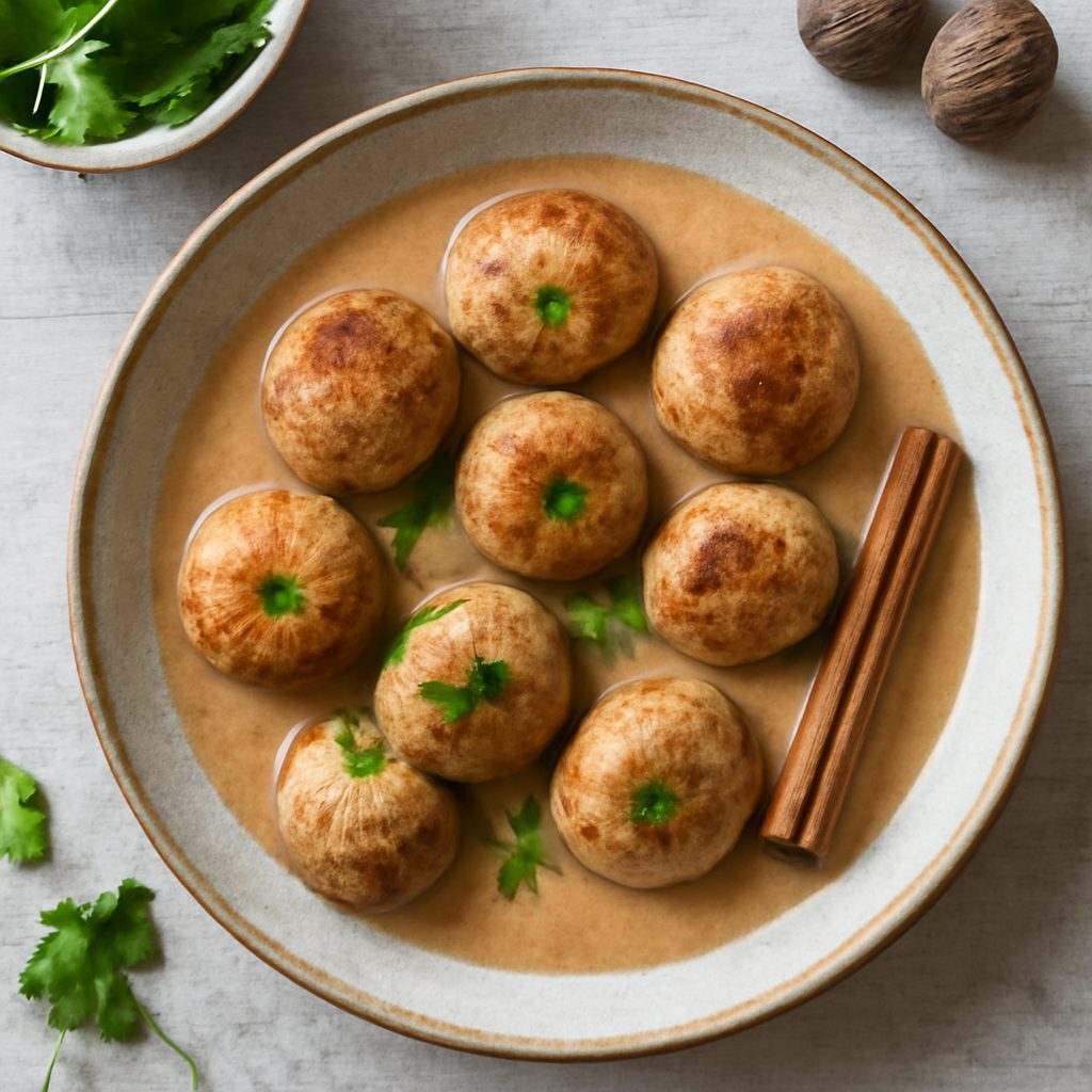 Polpette alla noce moscata e salsa alla cannella