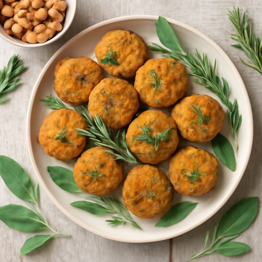 Polpette di ceci, salvia e rosmarino