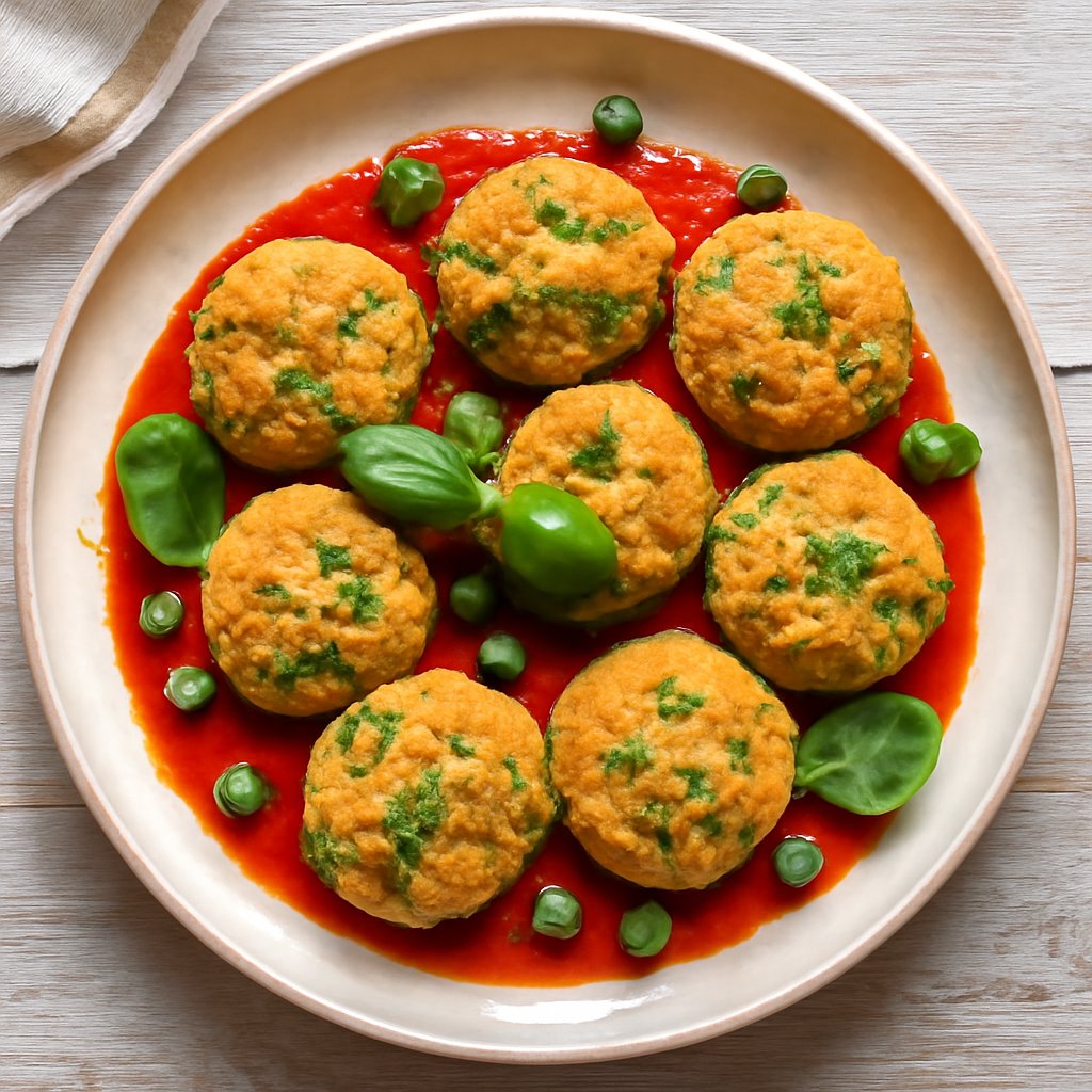 Polpette di cous cous e piselli (senza glutine)