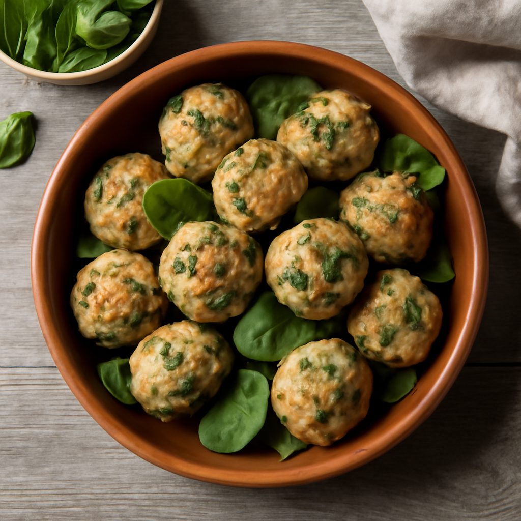Polpette di tacchino e spinaci