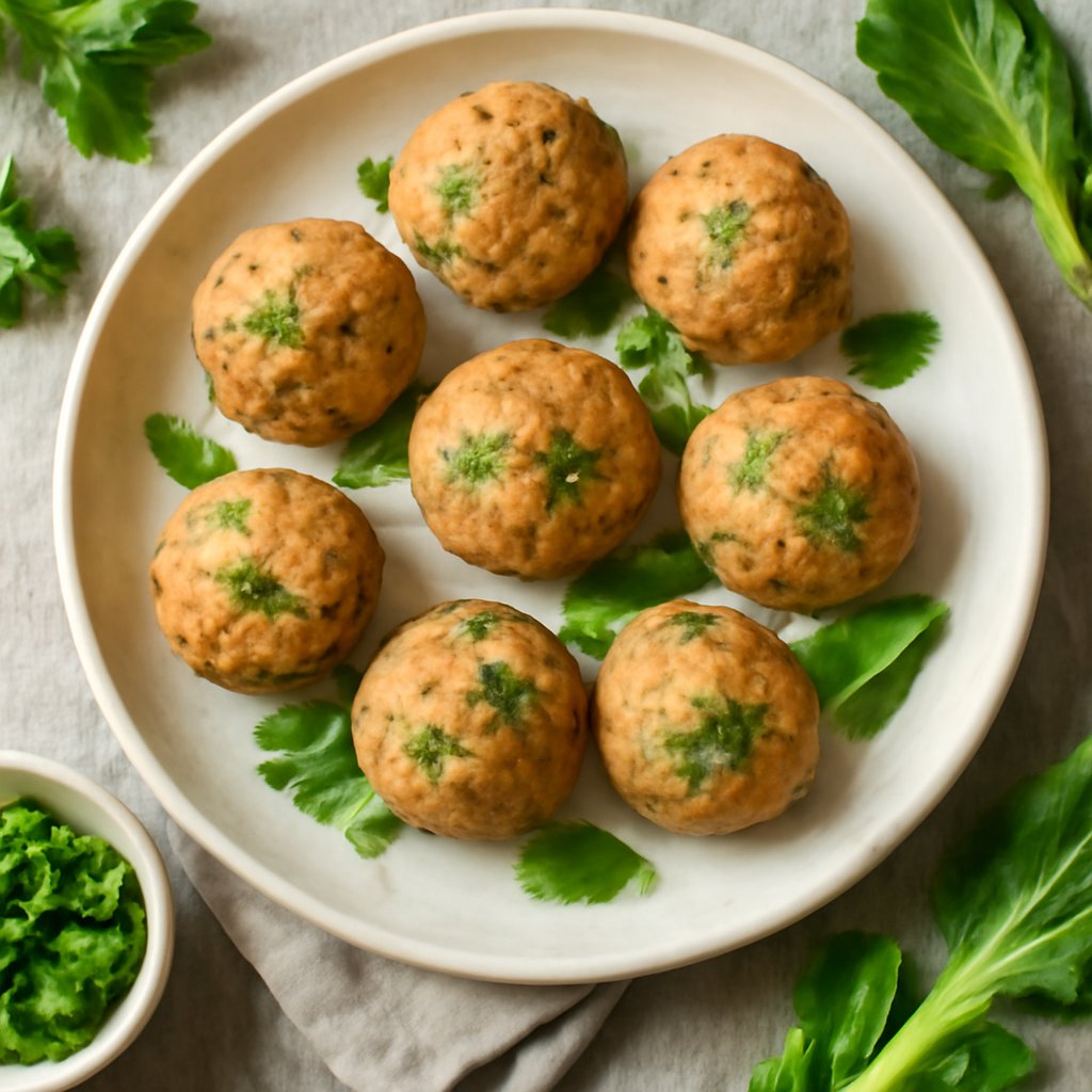 Polpette tonno e Pak choi
