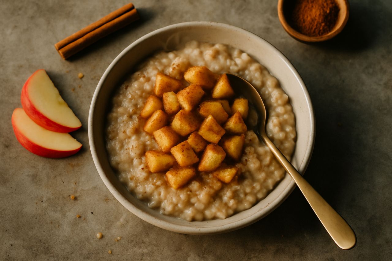 Porridge alle Mele e Cannella