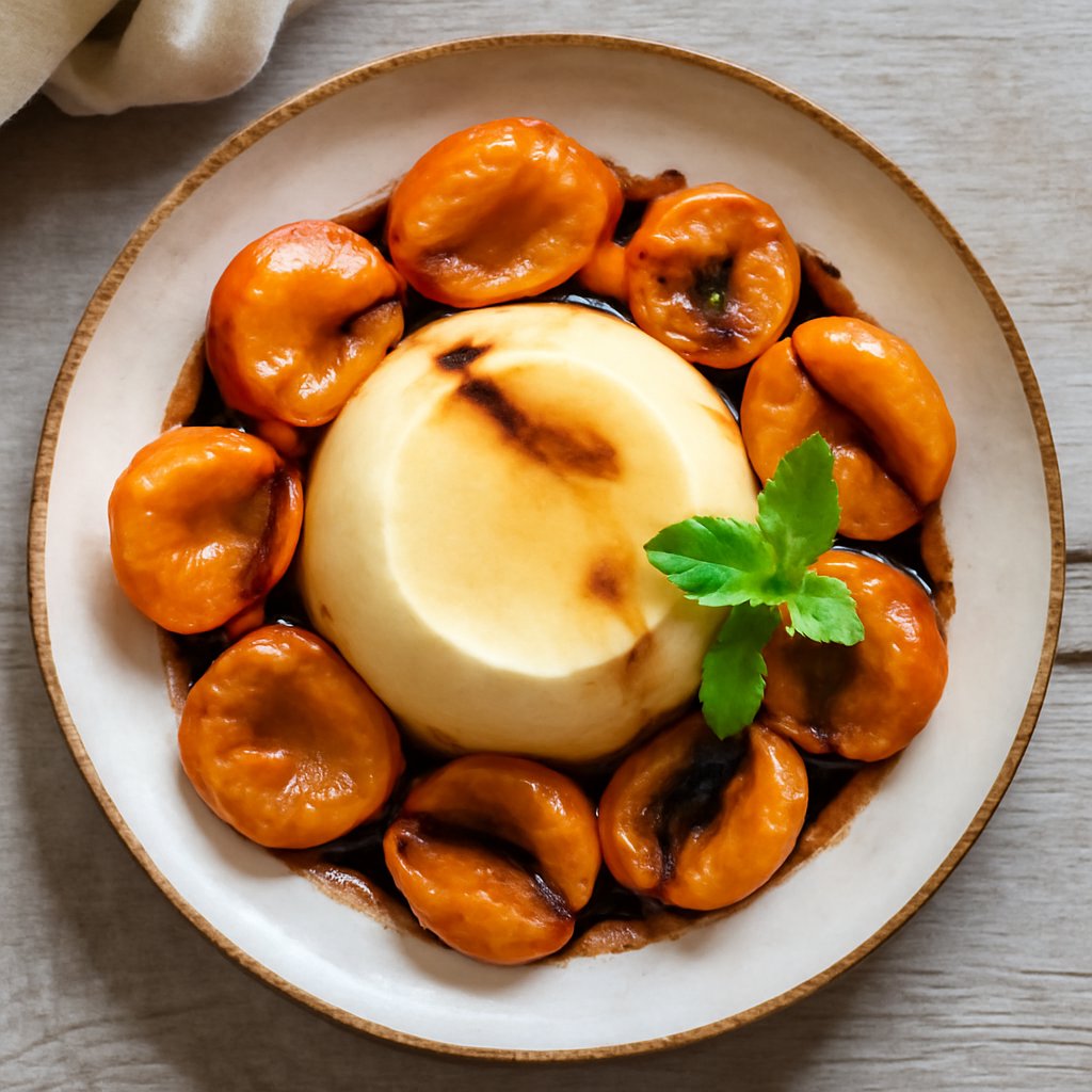 Pudding alle albicocche e aceto balsamico