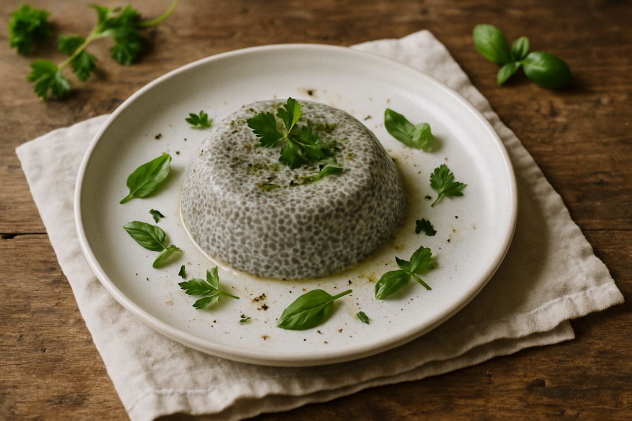 Pudding di Chia alle Erbe