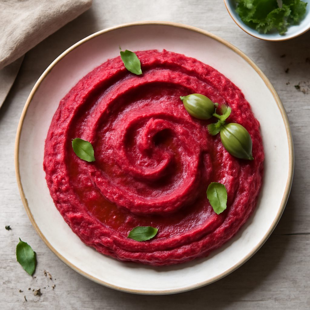 Purè di patate e barbabietola