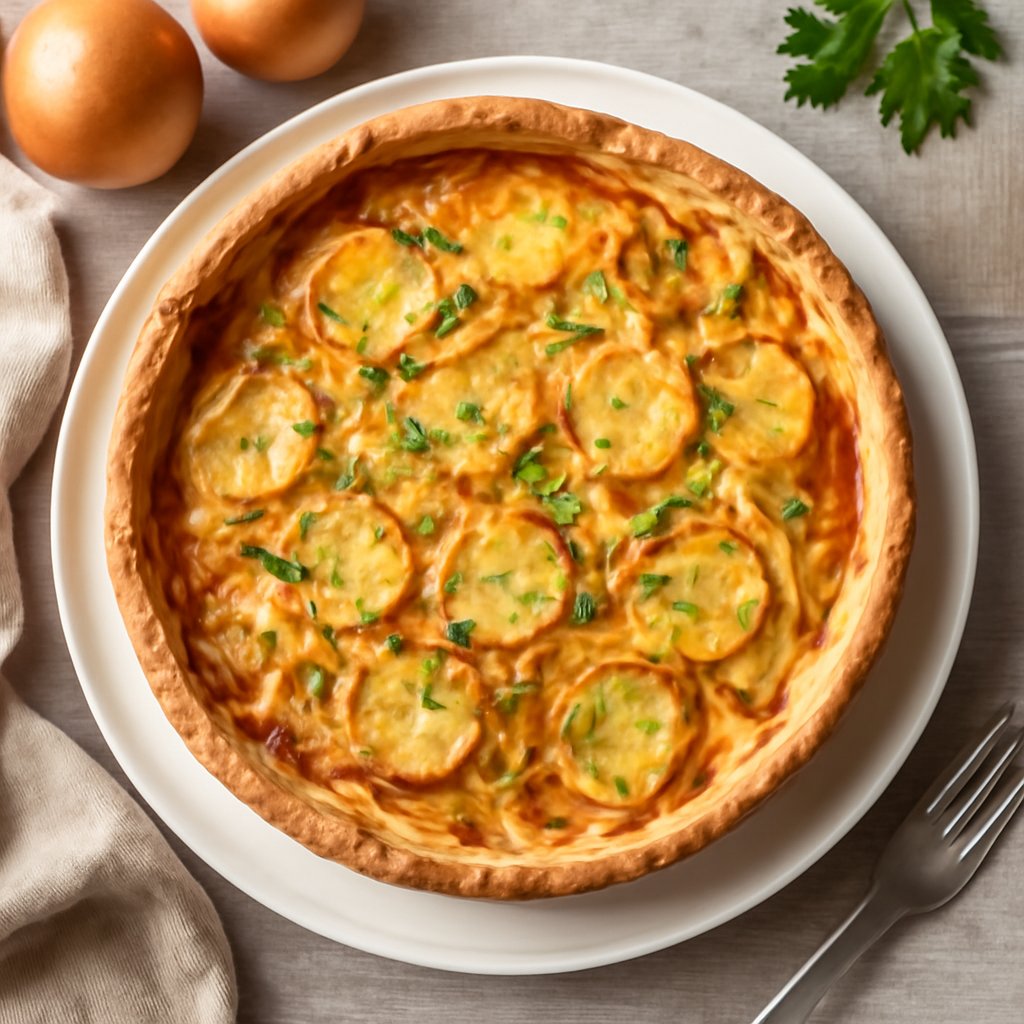 Quiche di patate e cipolle