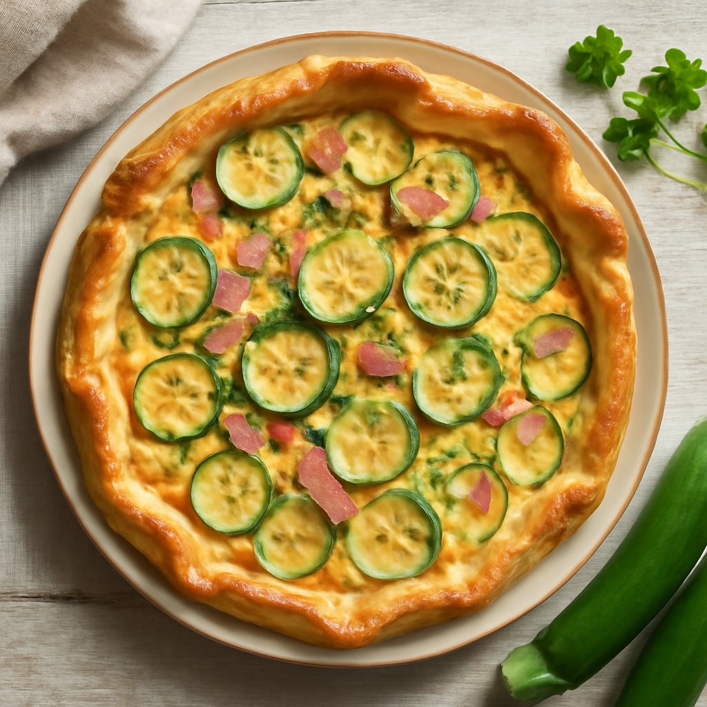 Quiche di zucchine e prosciutto cotto