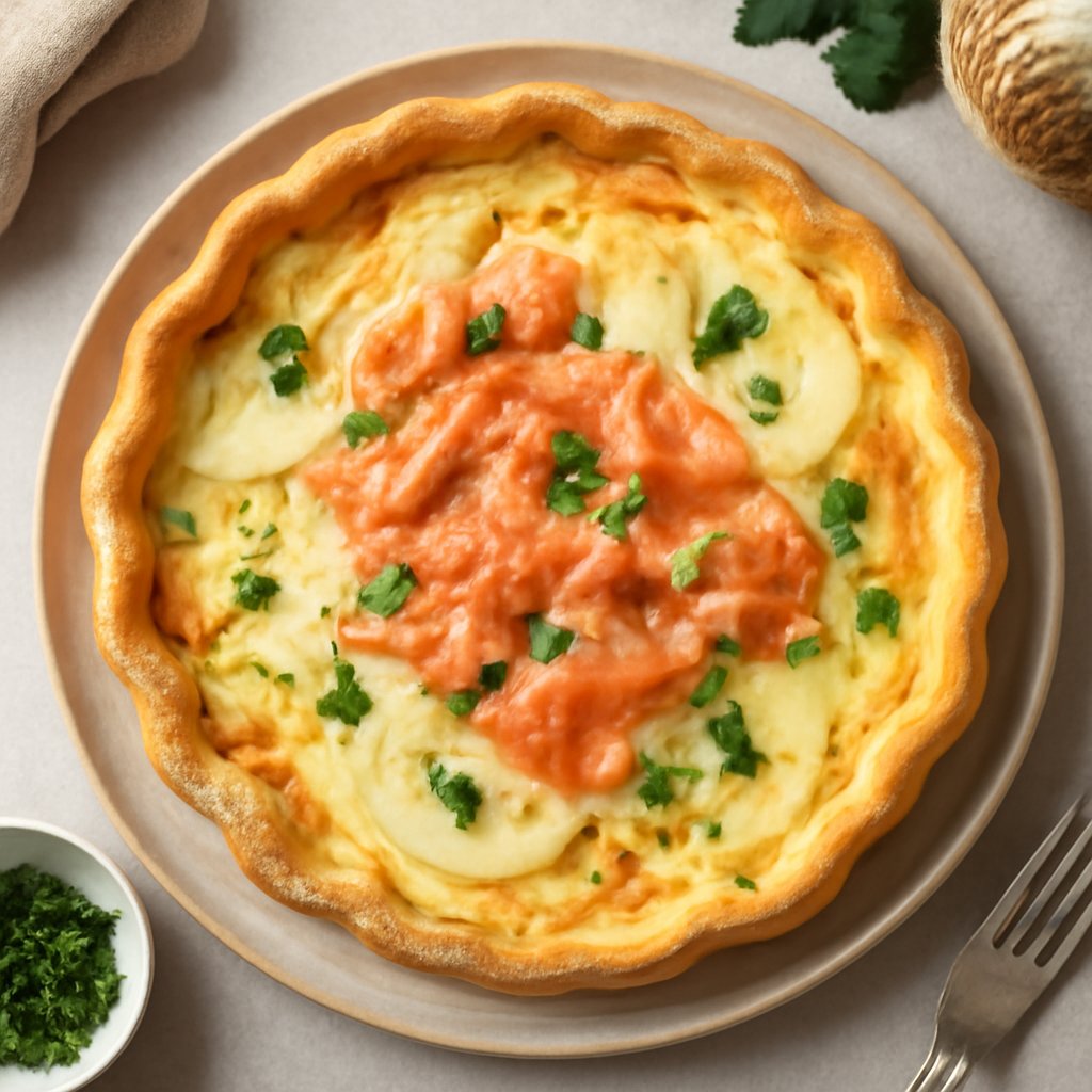 Quiche sedano rapa e salmone