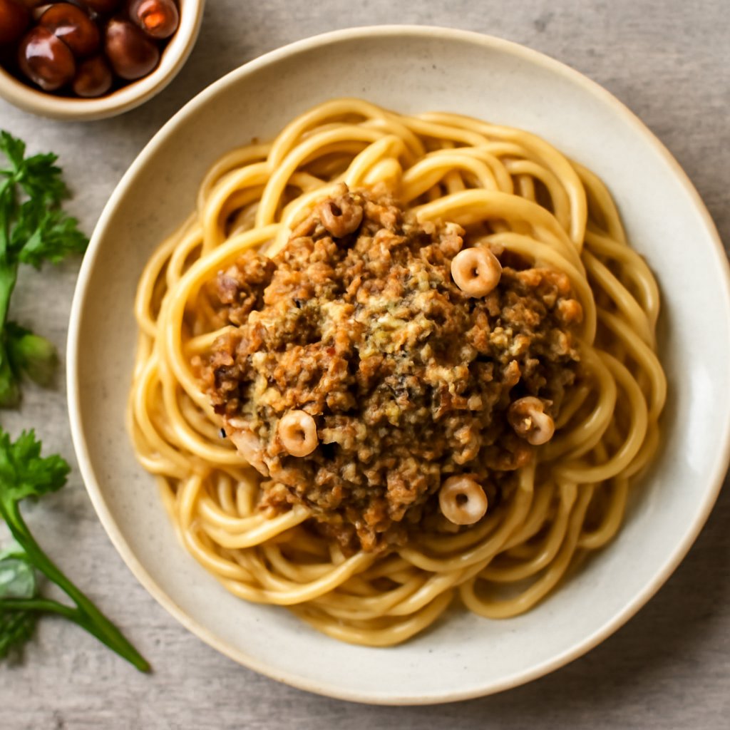 Ragù di nocciole vegetariano