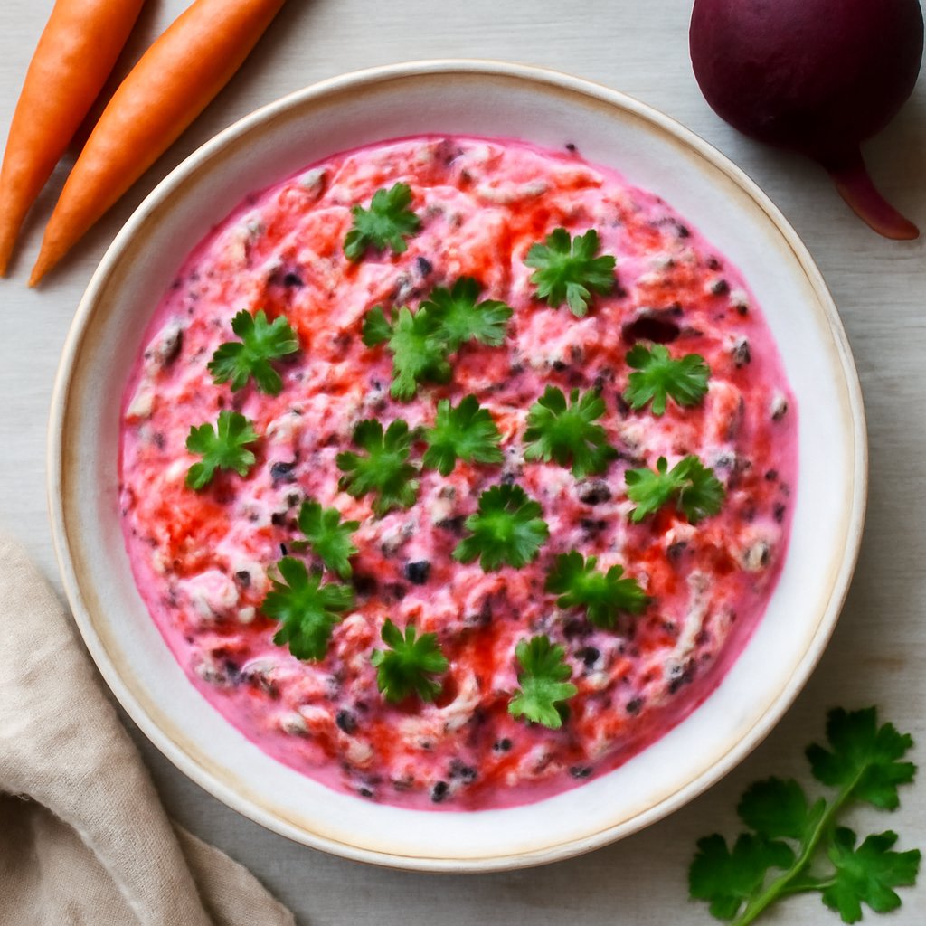 Raita di carote e barbabietola