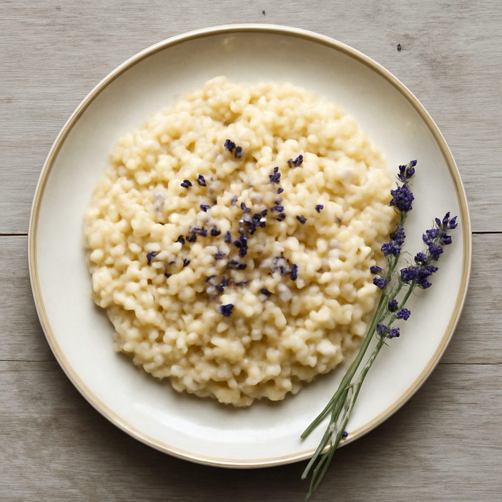 Risotto al prosecco e lavanda