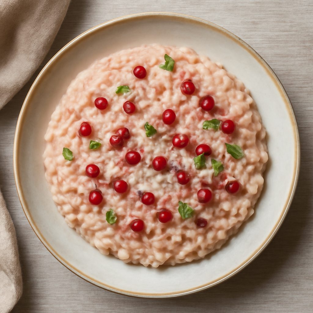 Risotto champagne e melagrana