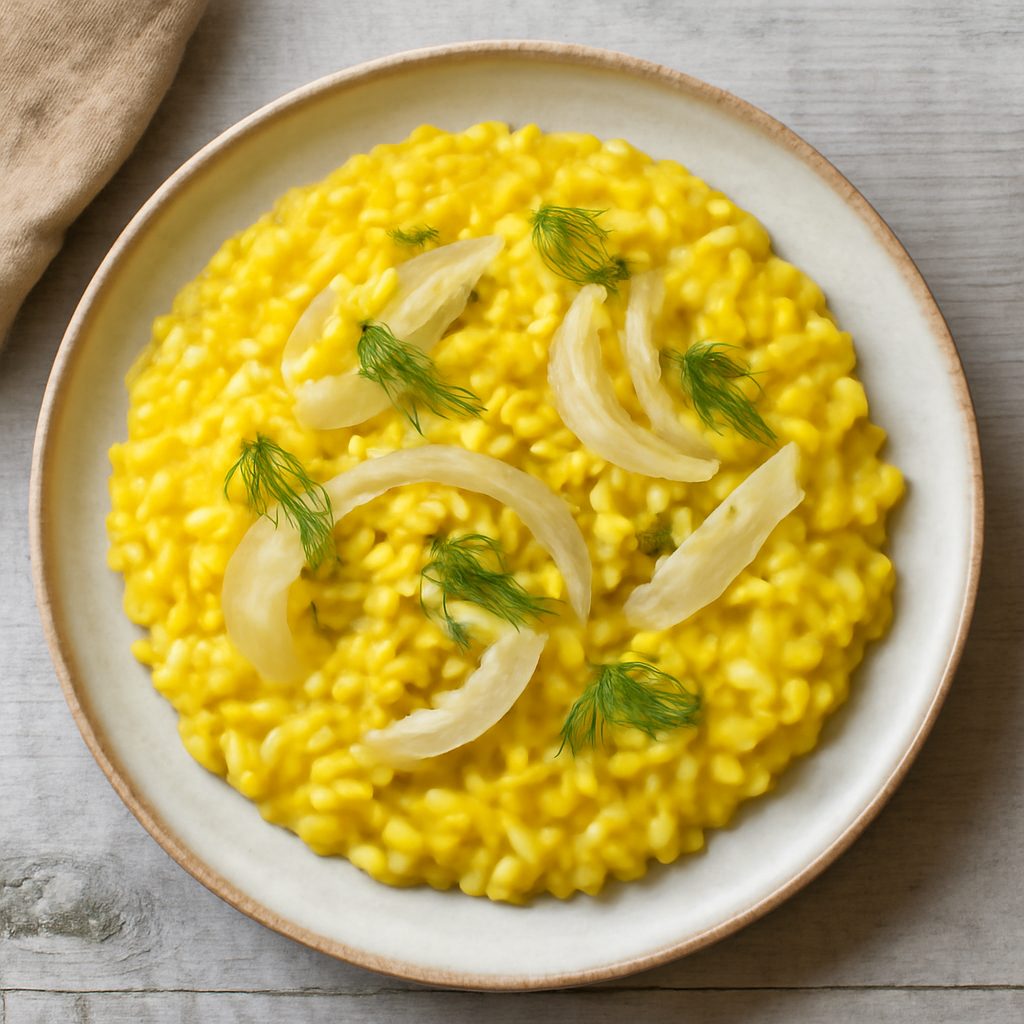 Risotto finocchi e zafferano
