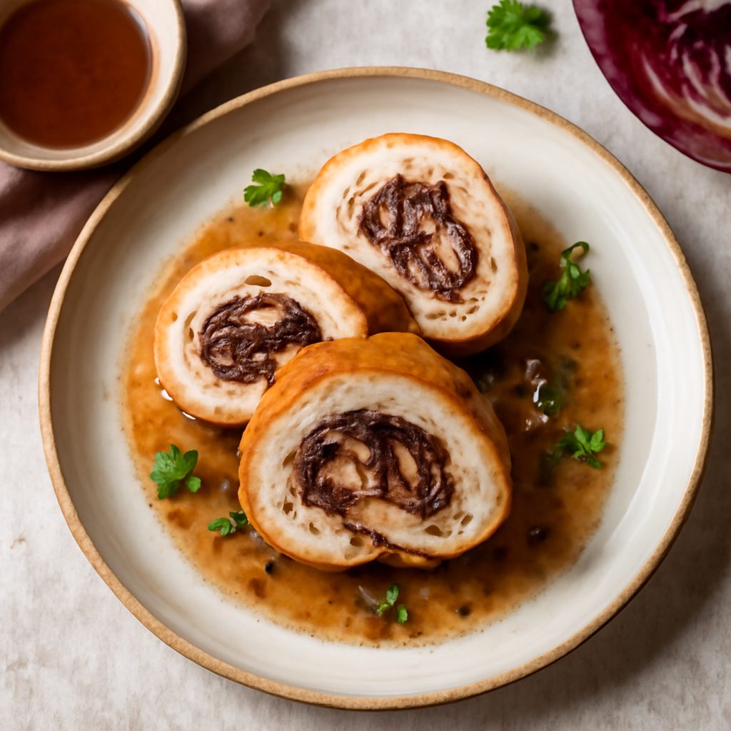 Rollè di pollo e radicchio