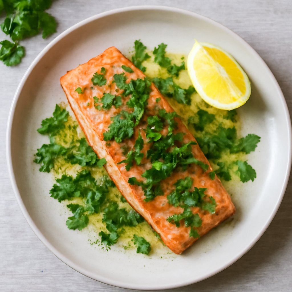 Salmone al coriandolo