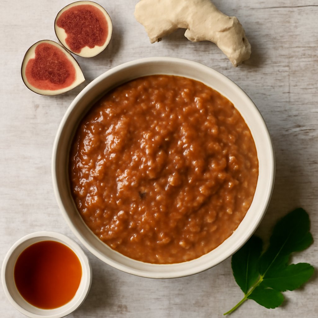 Salsa ai fichi, zenzero e sciroppo d'acero