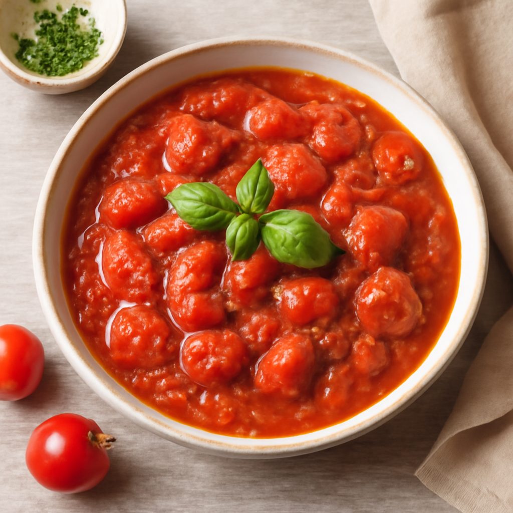 Salsa di pomodori ciliegia