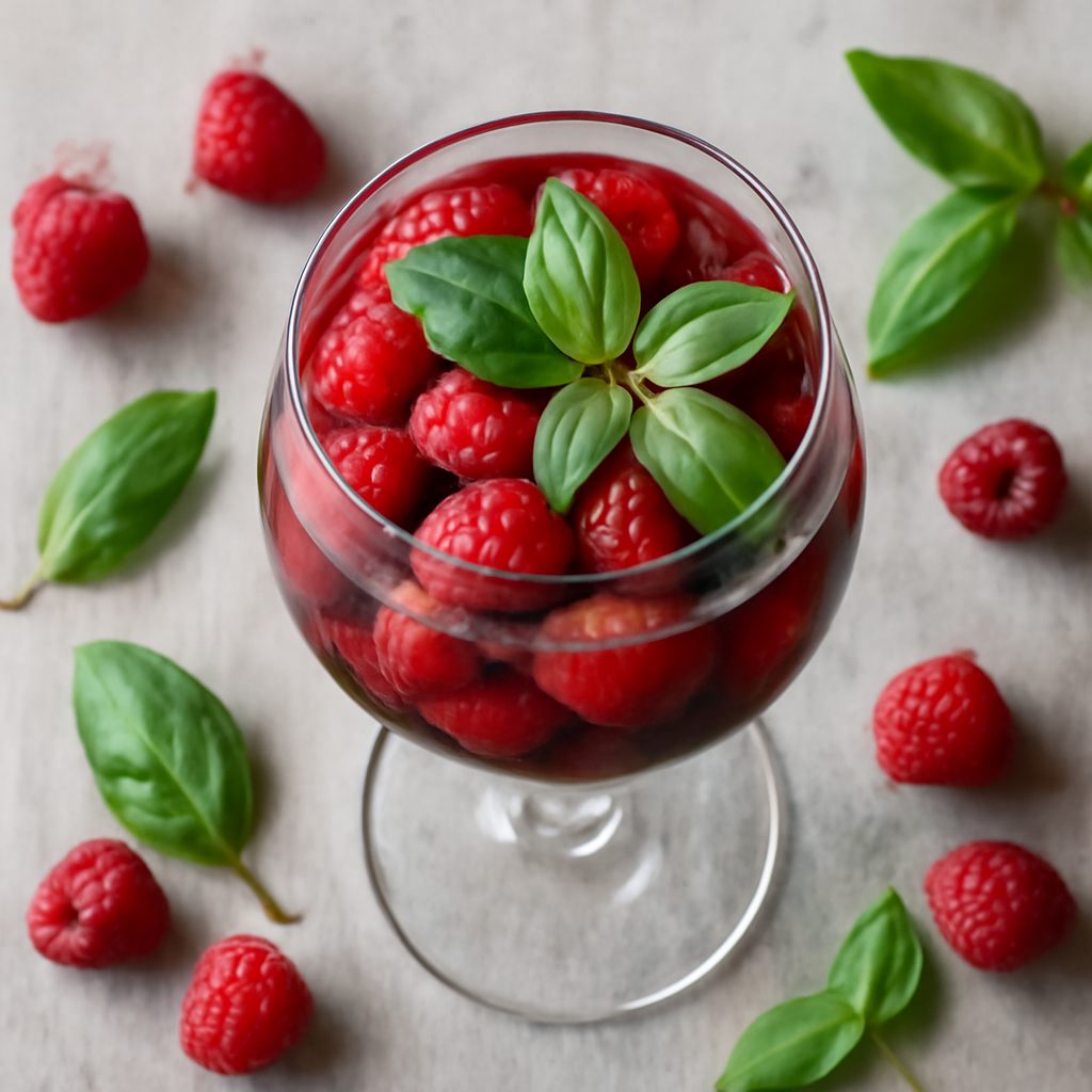 Sangria al lampone e basilico