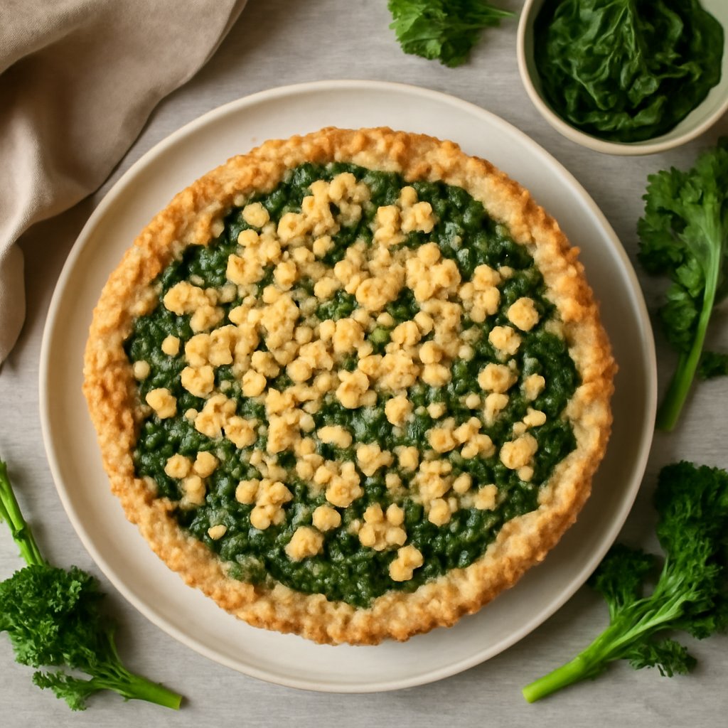 Sbriciolata con cime di rapa