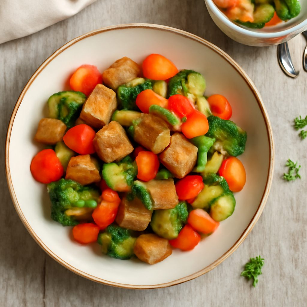 Seitan e verdure in vasocottura (vegan)