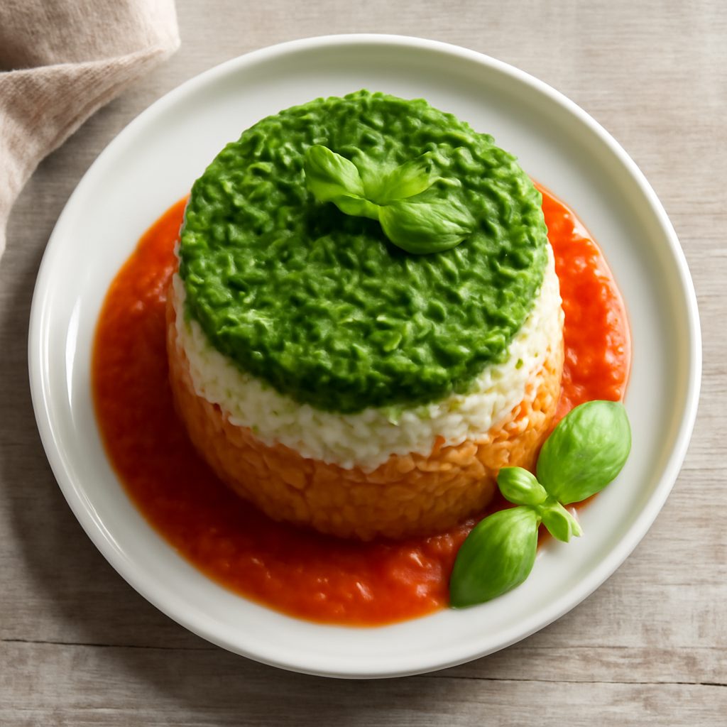 Sformatini di riso tricolore