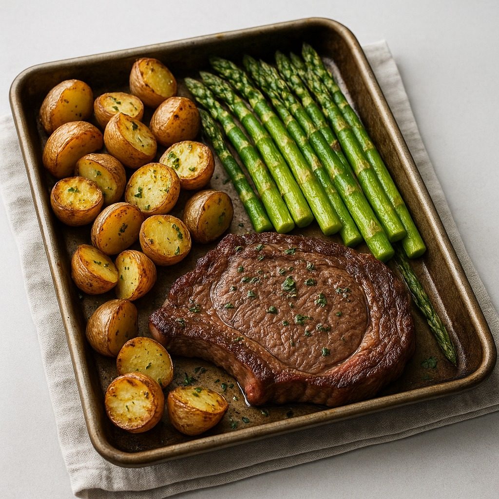 Sheet-Pan Steak Dinner