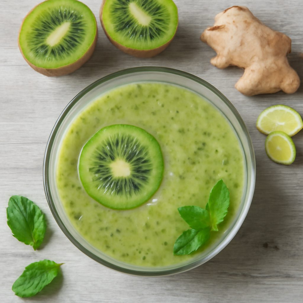 Smoothie al kiwi e zenzero