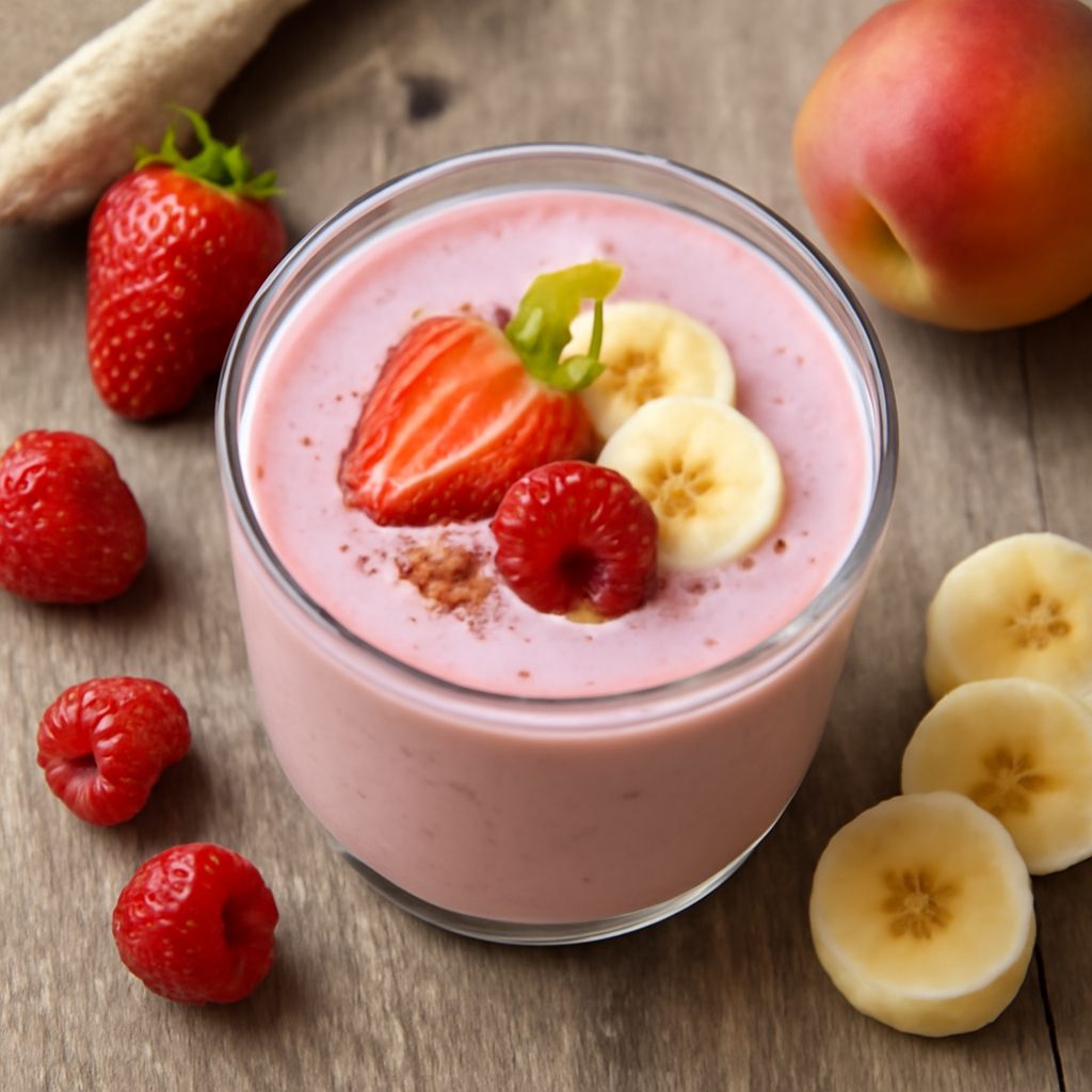 Smoothie allo yogurt e frutta