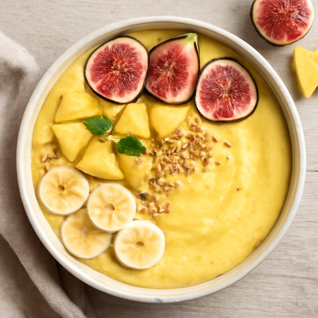 Smoothie Bowl fichi, ananas e banana