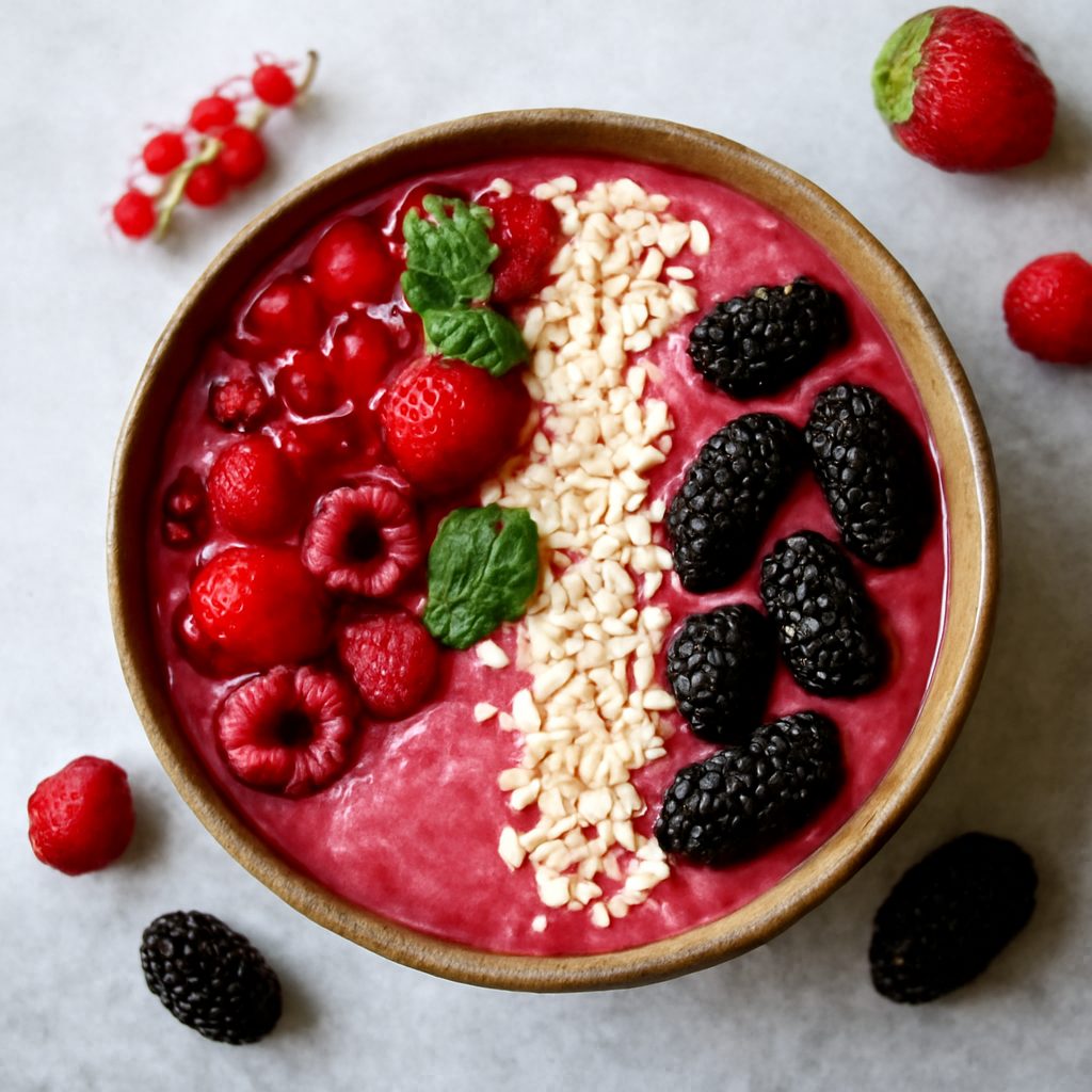 Smoothie Bowl frutti rossi e gelsi
