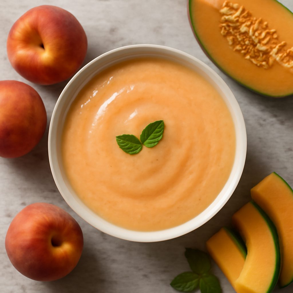 Smoothie di melone e pesche