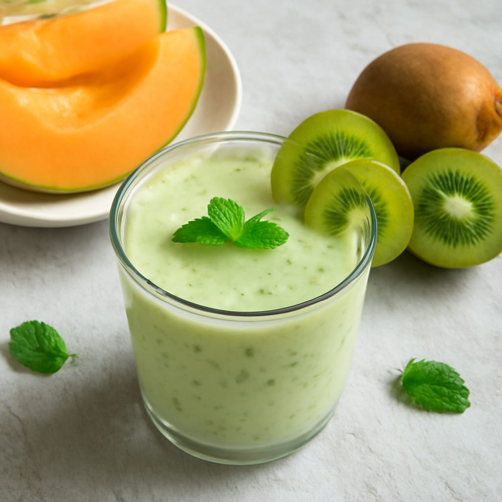 Smoothie melone e kiwi