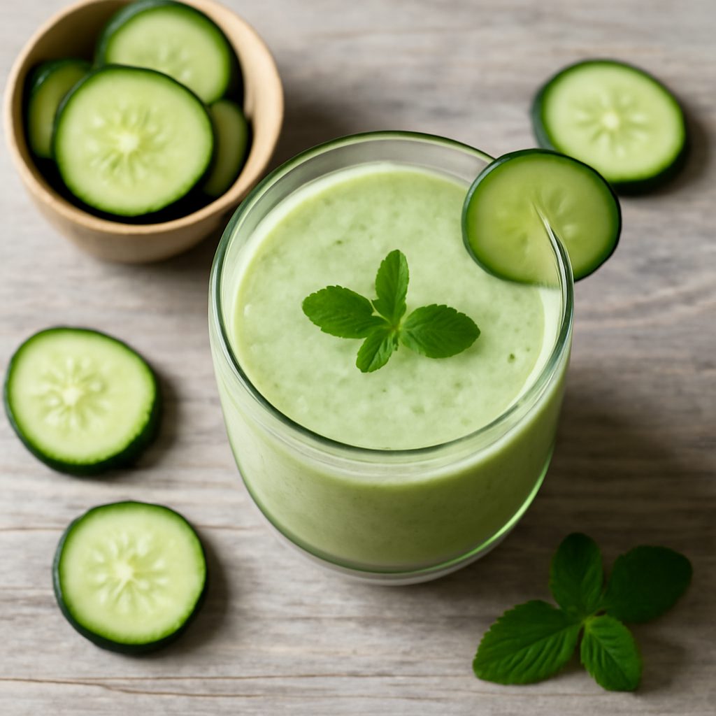 Smoothie rinfrescante al cetriolo