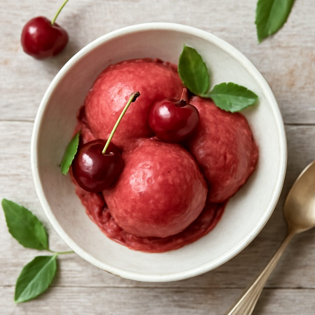 Sorbetto alle ciliegie