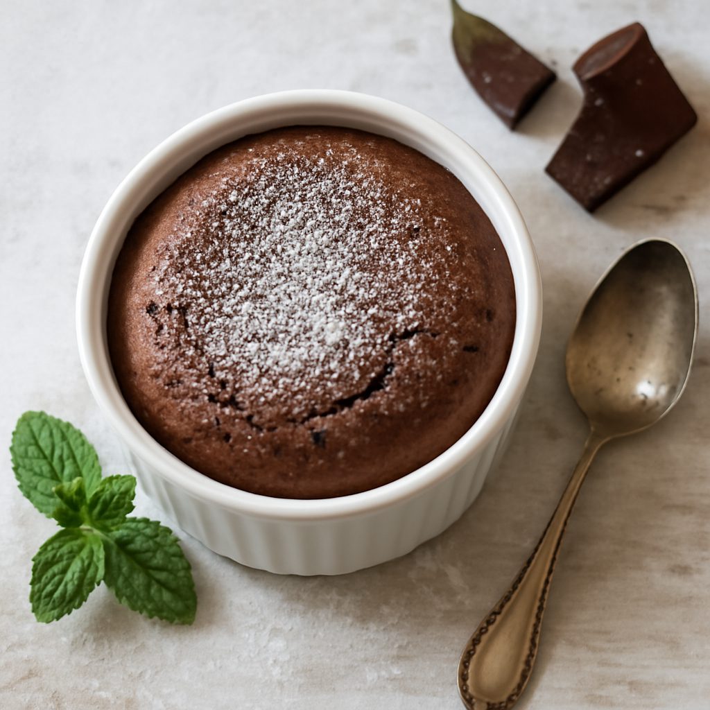 Soufflé al cioccolato extra fondente