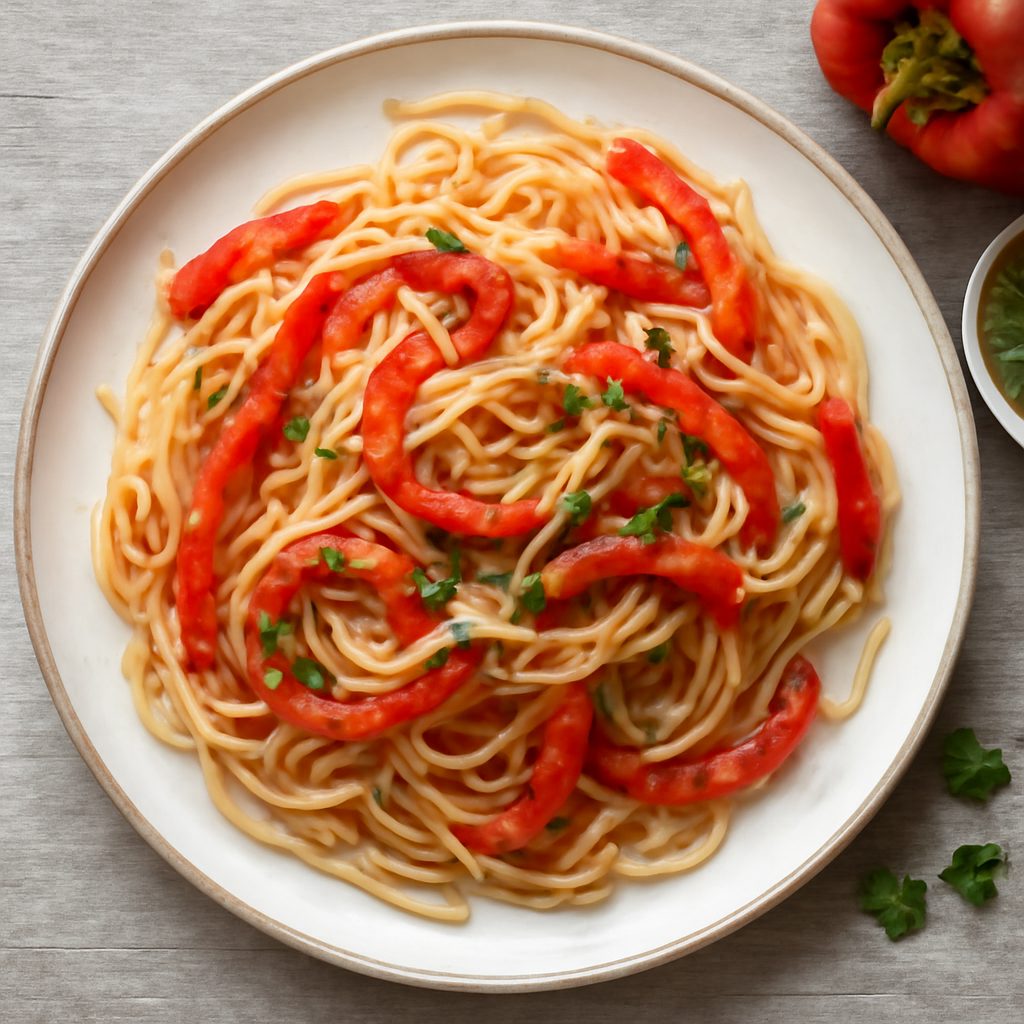 Spaghettini ai peperoni