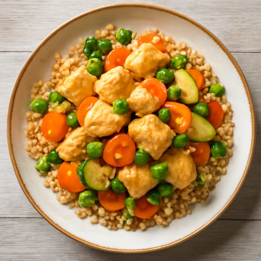 Spezzatino di pollo, bulgur e verdure (robot da cucina Friend)