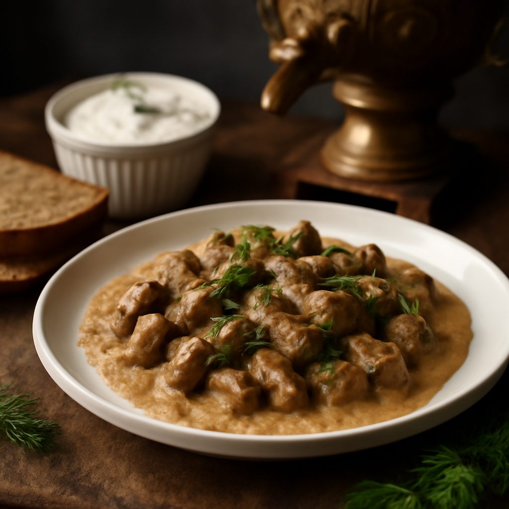 Stroganoff di Manzo Light con Funghi e Shirataki
