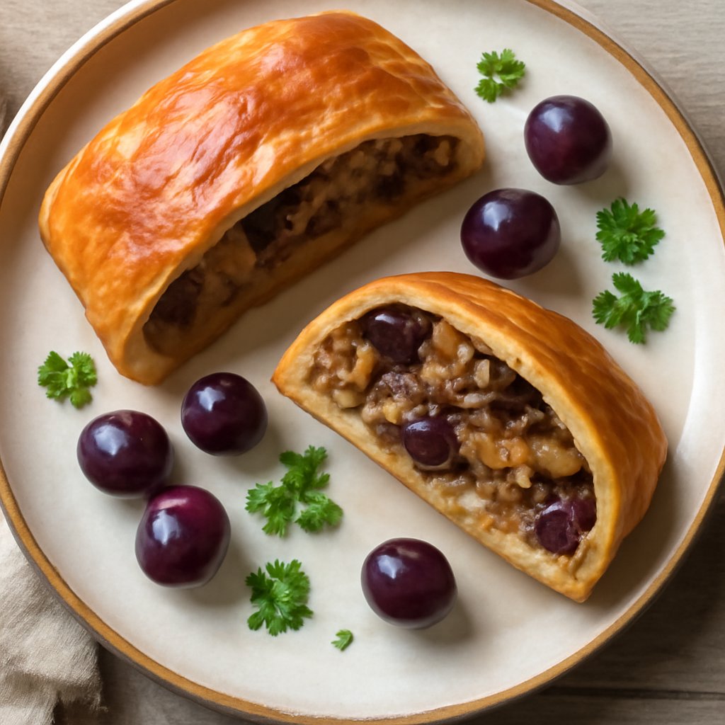 Strüdel uva e salsiccia