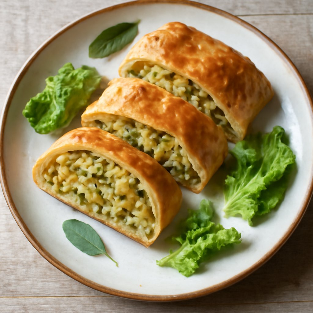 Strudel verza e porri (vegan)