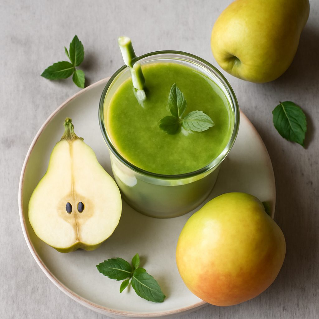 Succo detox alla mela e pera
