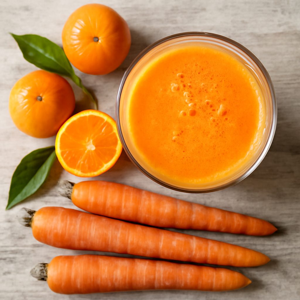 Succo di carote e clementine