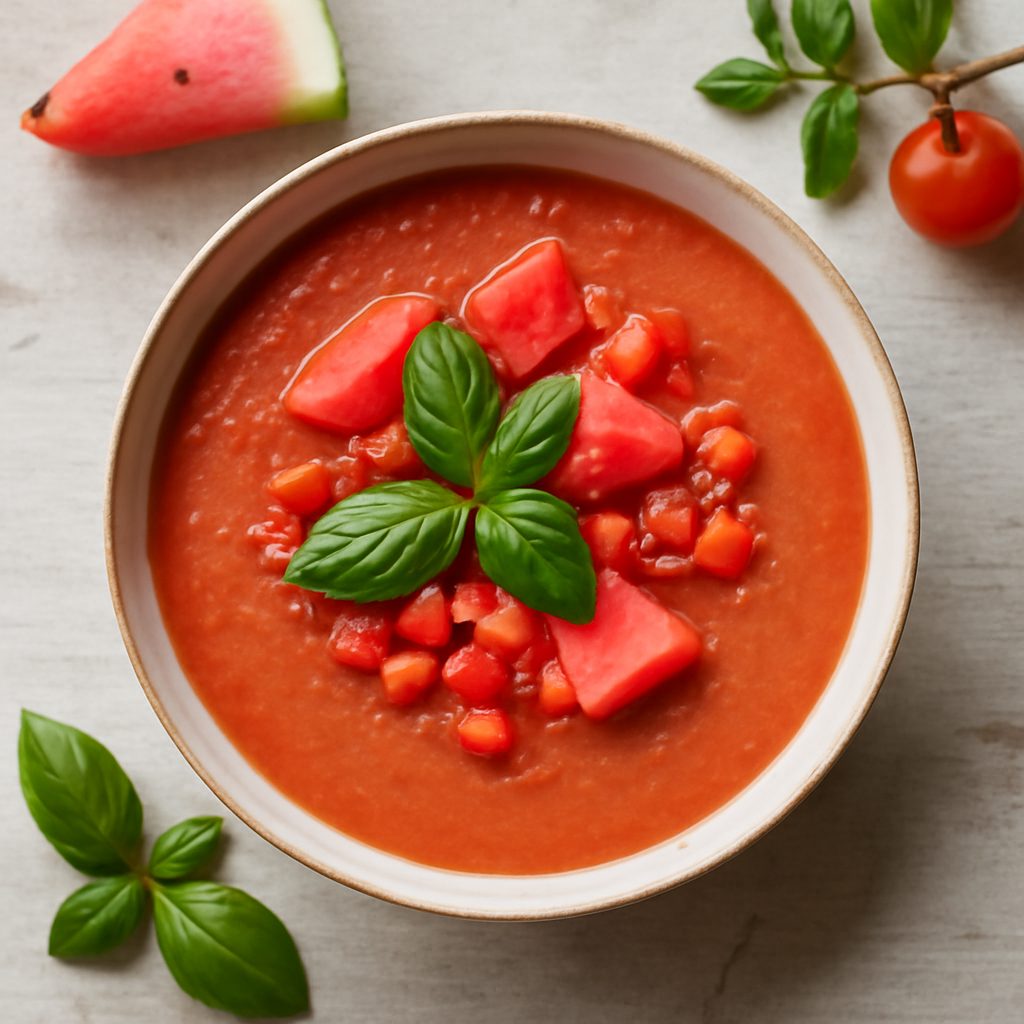 Succo di pomodoro e anguria