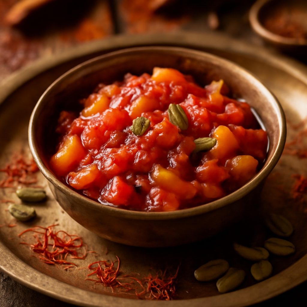 Summer Tomato-Peach Chutney Light - Monoporzione Indian