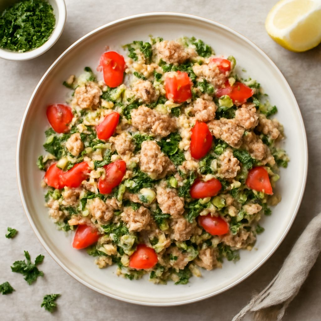 Tabulè di quinoa e tonno