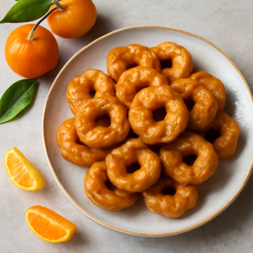 Tarallini fritti al miele e mandarini