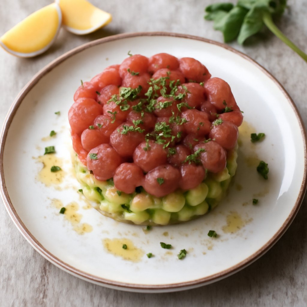 Tartare al tonno e avocado